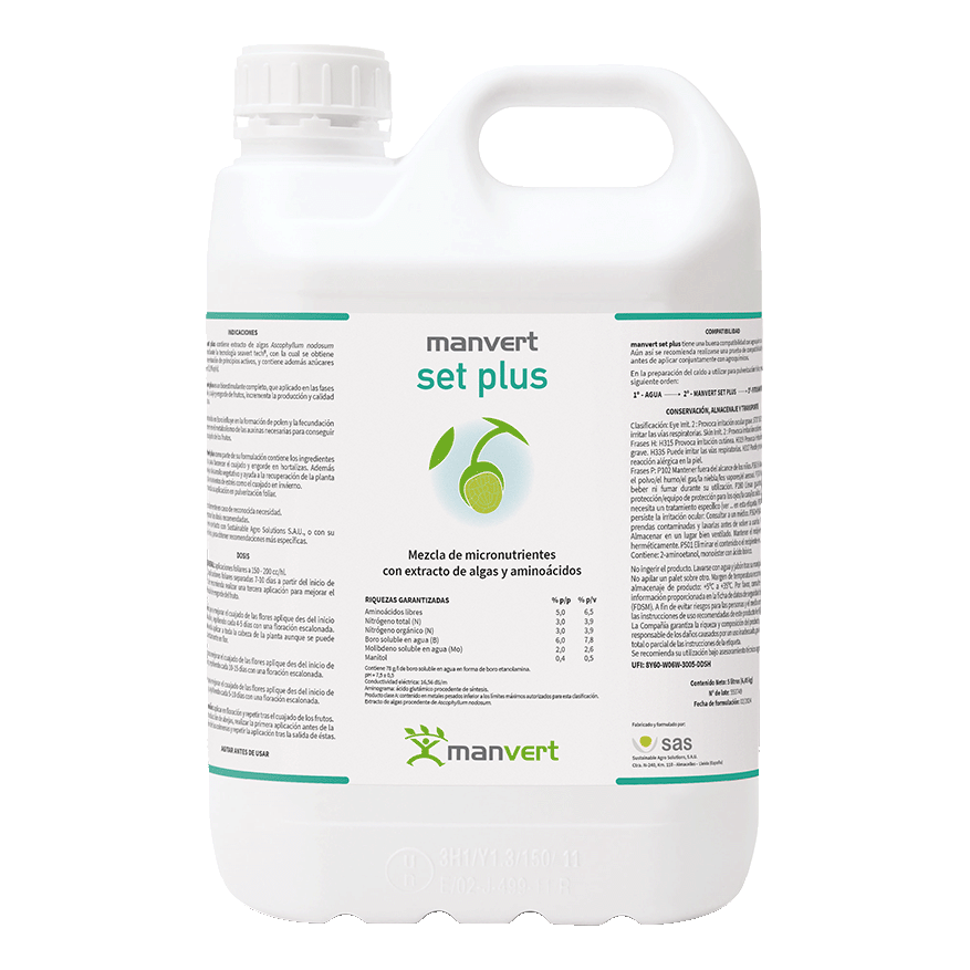 manvert-set-plus-5l Manvert Set Plus 5 litros | Bioestimulante para el cuajado - Imagen 1